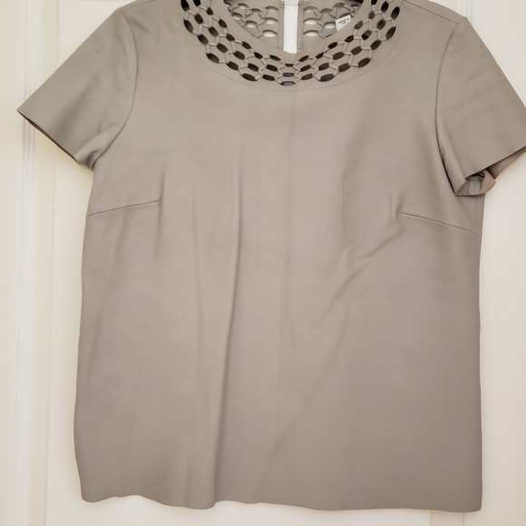 Leather top diane von furstenberg...size 8 - Picture 6 of 9